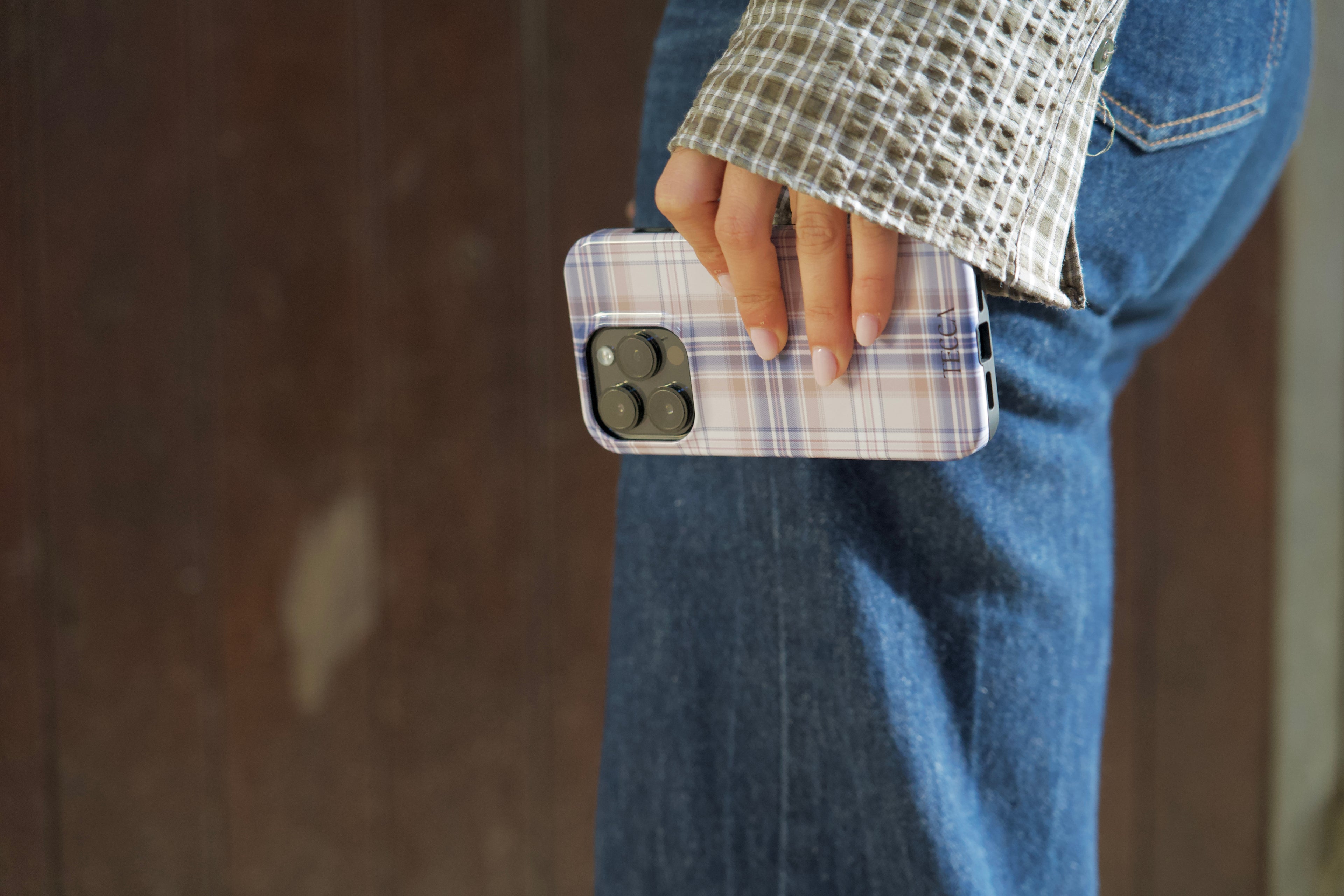 Brown Plaid Phone Case